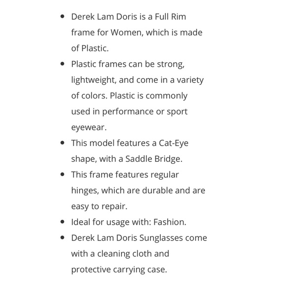 ❗️LAST PAIR❗️ Derek Lam Doris Cat Eye Sunglasses in Ivory & Navy - Picture 12 of 12